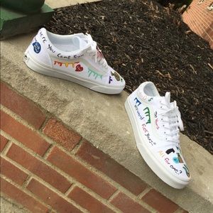 white vans painted